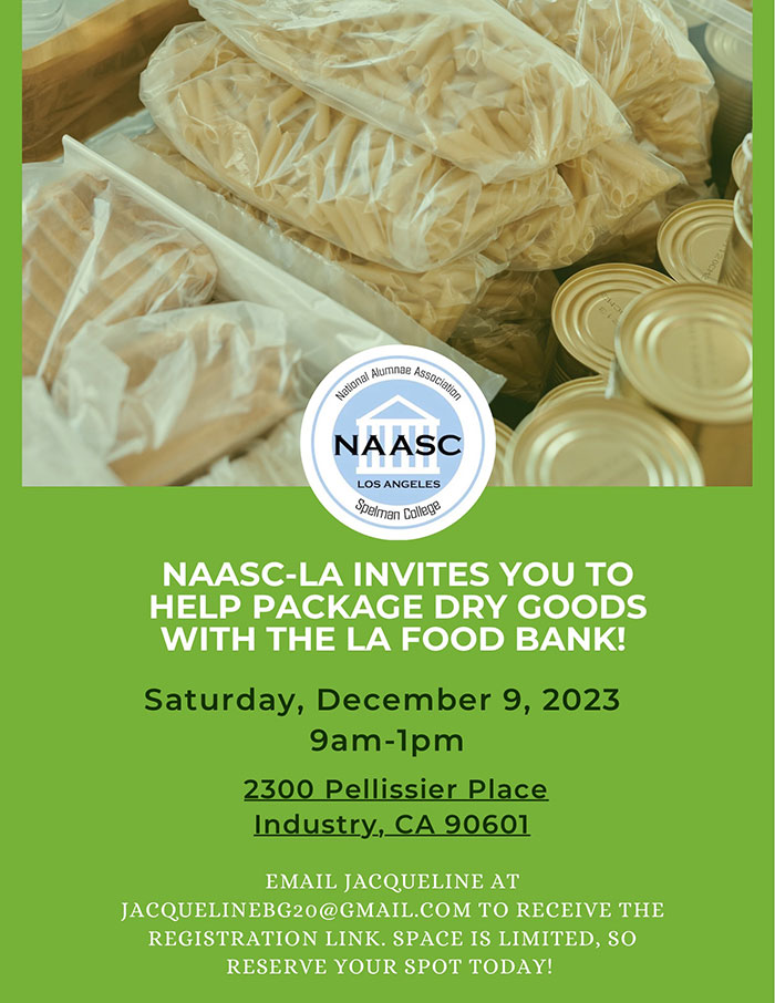 Package Dry Goods With LA Food Bank